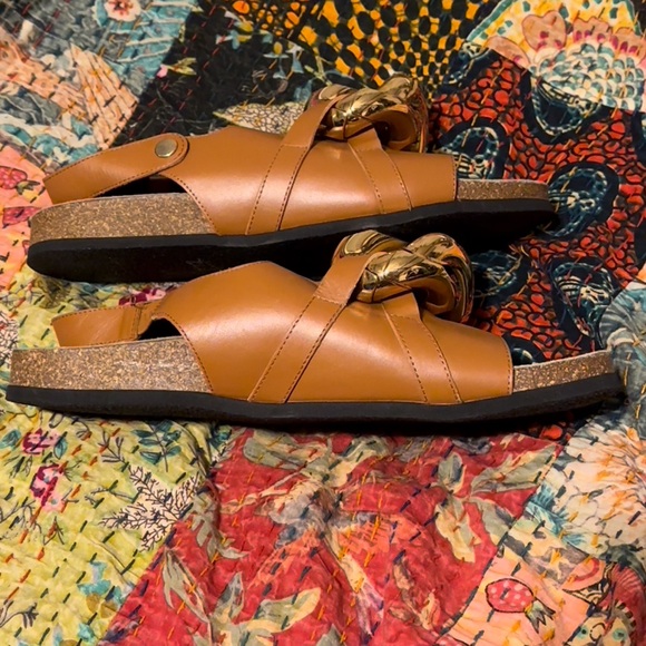 J. W. Anderson Chain-Link Sandals - Brown - Size 12.5/Euro 43 - Picture 3 of 9